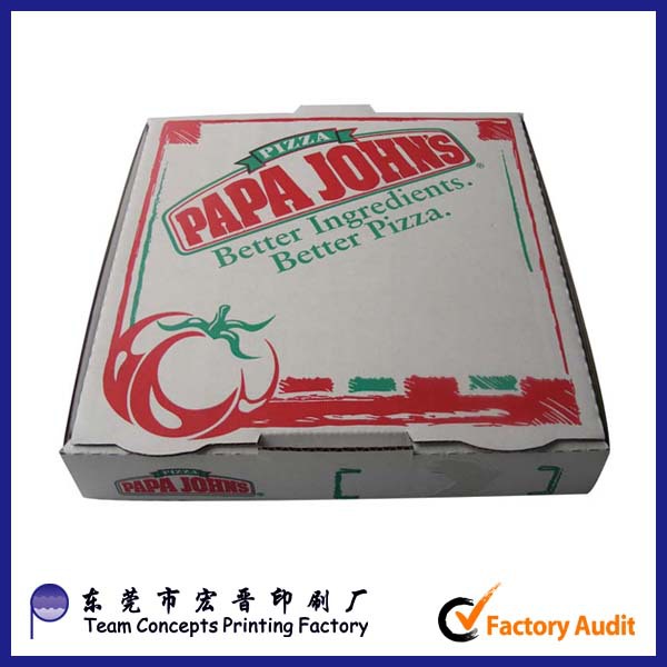custom recycle paper full color logo pizza box