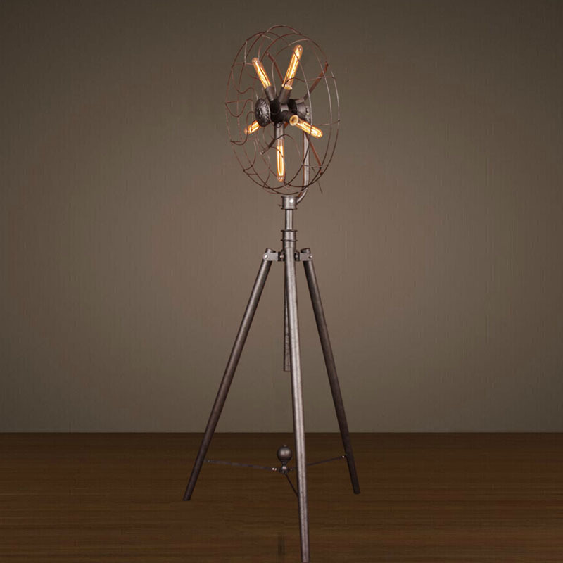 High Quality Tripod Vintage Light Fan Shape Industrial Vintage