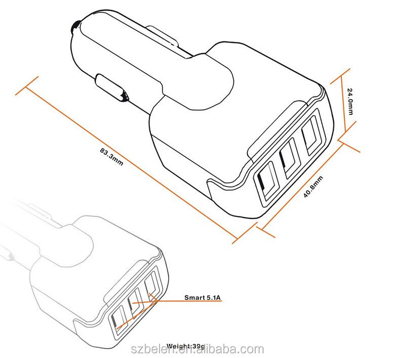 QC3.0 42W 3 USB charger-6
