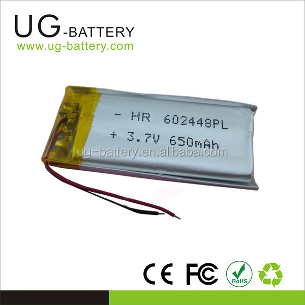 Lipo Battery 3.7v 650mah Battery For Portable Device - Buy Battery 