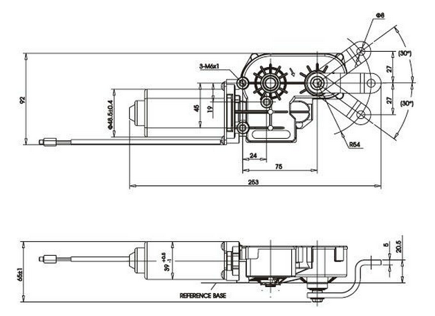 Wiper Motor 24v - Buy Wiper Motor 24v,12v Wiper Motor Specification