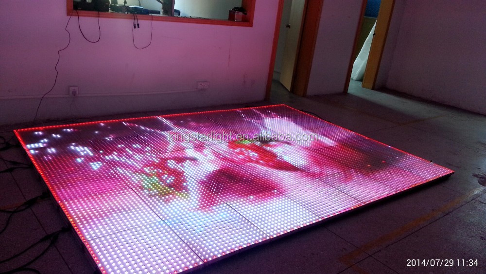 中国主導の表示パネル販売のためのビデオのダンスフロア5050cm3d効果舞台照明結婚式クリスマス装飾的なクラブのパーティー仕入れ・メーカー・工場