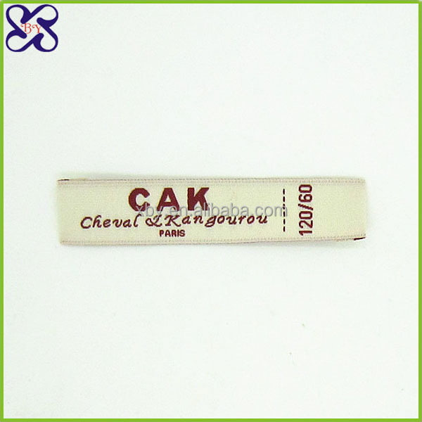 Cotton Filled Wholesale Custom Garment Woven Labels