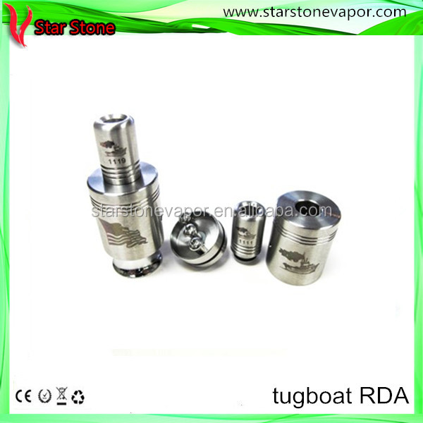starstone 2014 newest tugboat rda atomizer clone E1 gigante 26650 mod in stock