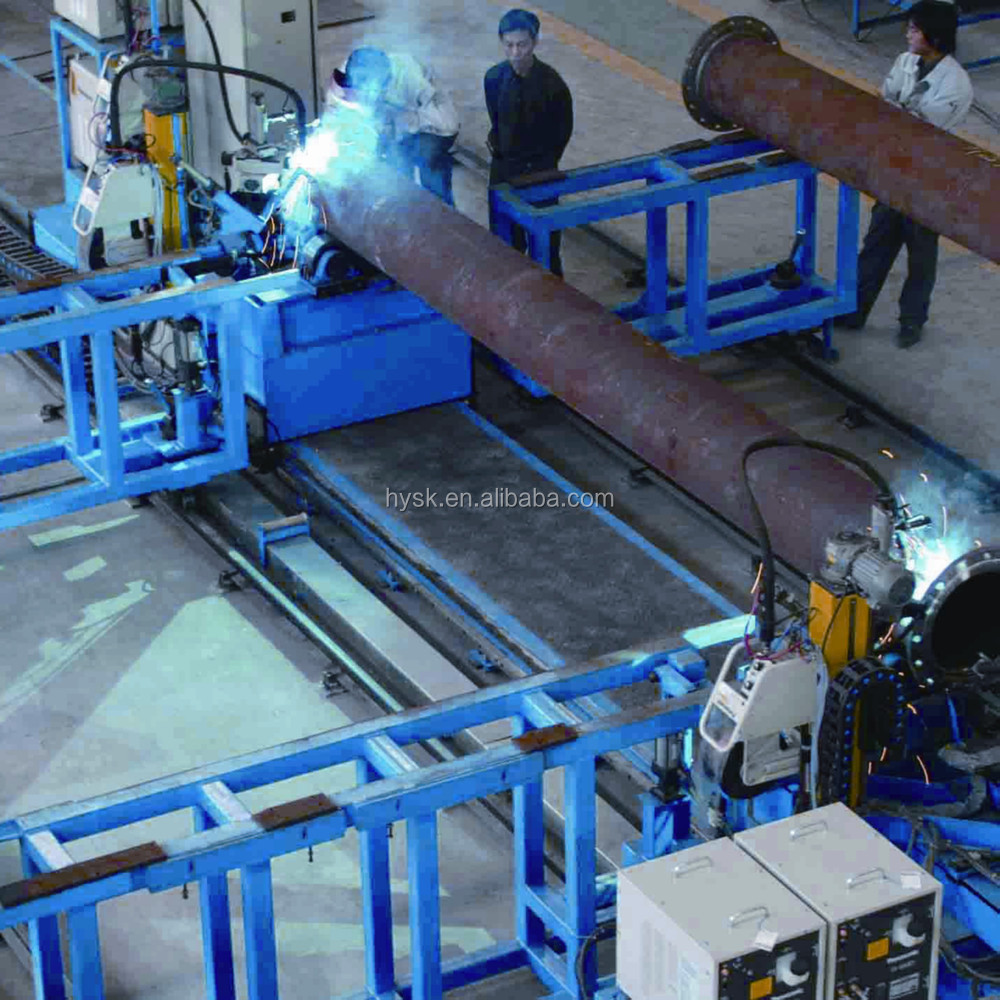 自動鋼パイプにフランジ周シームmig溶接機仕入れ・メーカー・工場