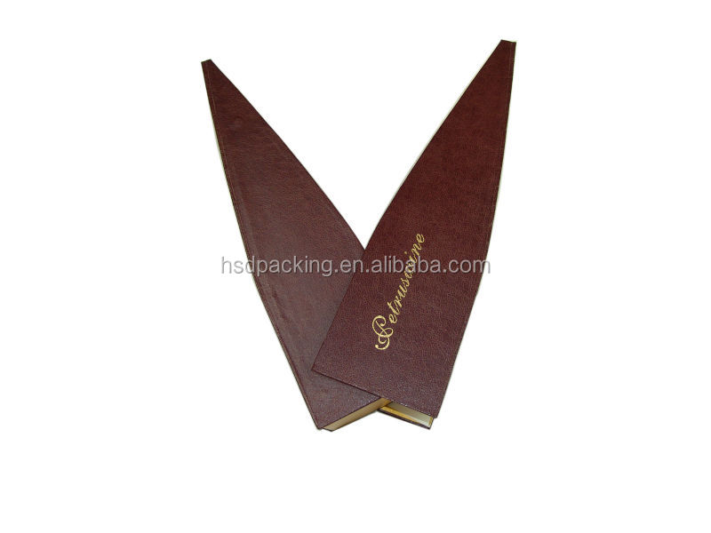 2014 customized champagne cardboard wine glass boxes manufacture