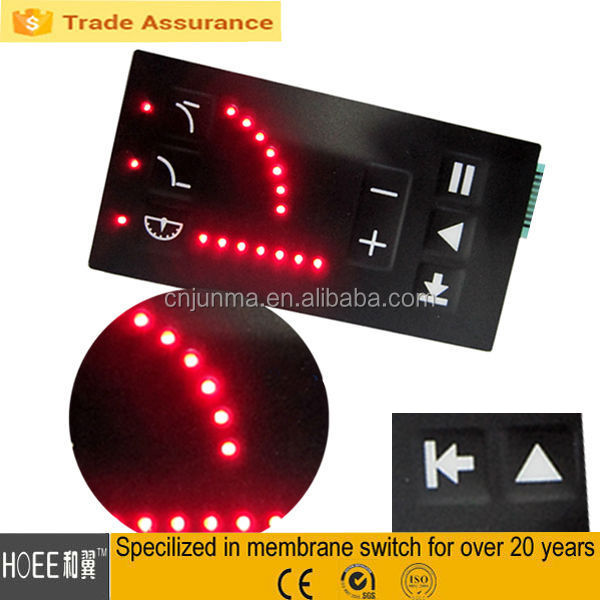 membrane keypads with embedded LED