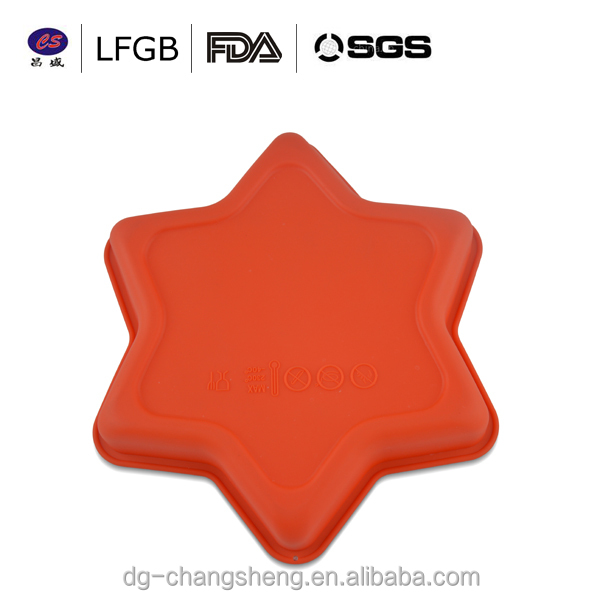 silicon Chocolate silicone tray star cake pan Silicone baking large pan for cake