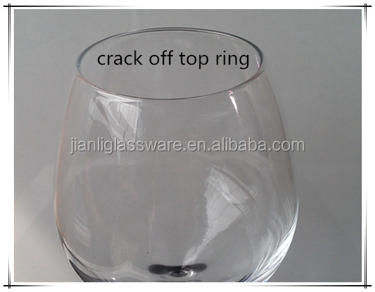 610ml crystal stem red wine glass with decal