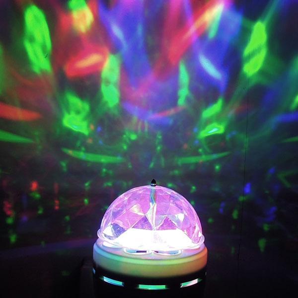 水晶玉e27rgbled回転灯舞台照明ディスコdjバーパーティーのために仕入れ・メーカー・工場