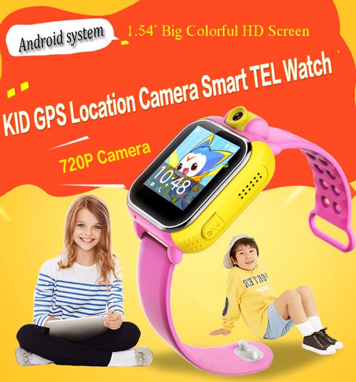 Support multi-language and camera waterproof kids sport watch gps