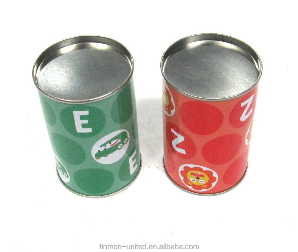 colorful hit can,tin can for hit game