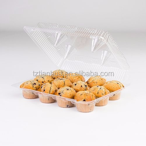 使い捨て小さなケーキ/カップケーキプラスチック容器で12分周器仕入れ・メーカー・工場
