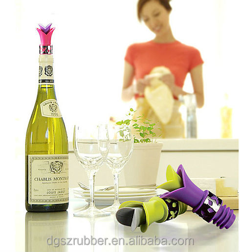 2014 new design bottle stopper,silicone bottle stopper, wine bottle stopper