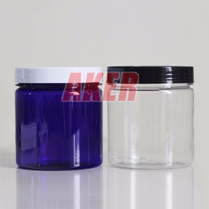 Wholesale Food Grade 300ml Pet Jars With Black Plastic Lid - Buy 300ml