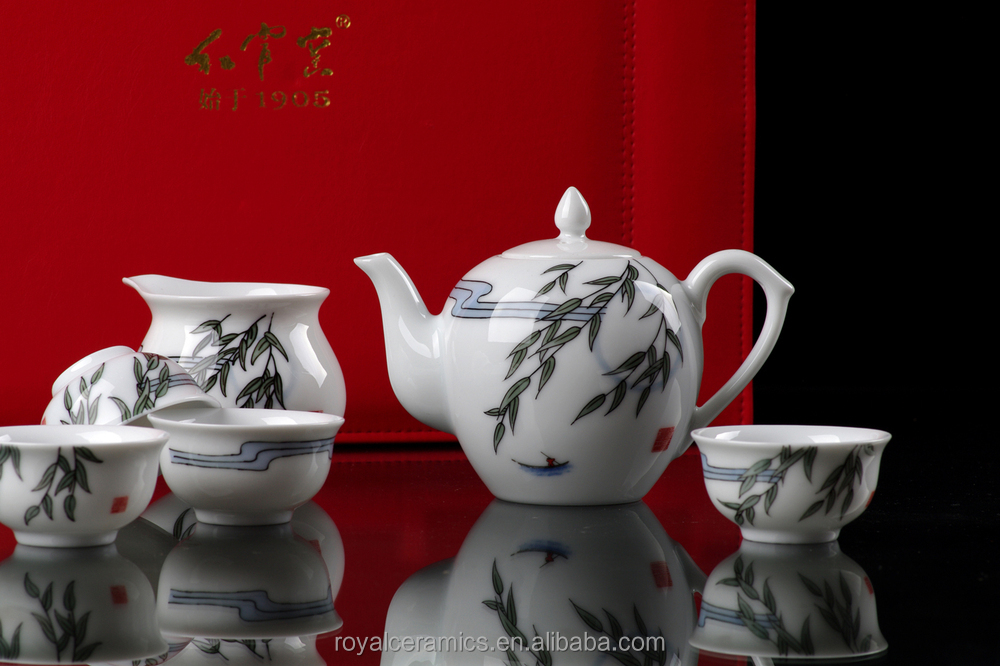 最新の製品手塗り2015underglazed8個スーパーホワイト細かいporcelalinお茶セット仕入れ・メーカー・工場