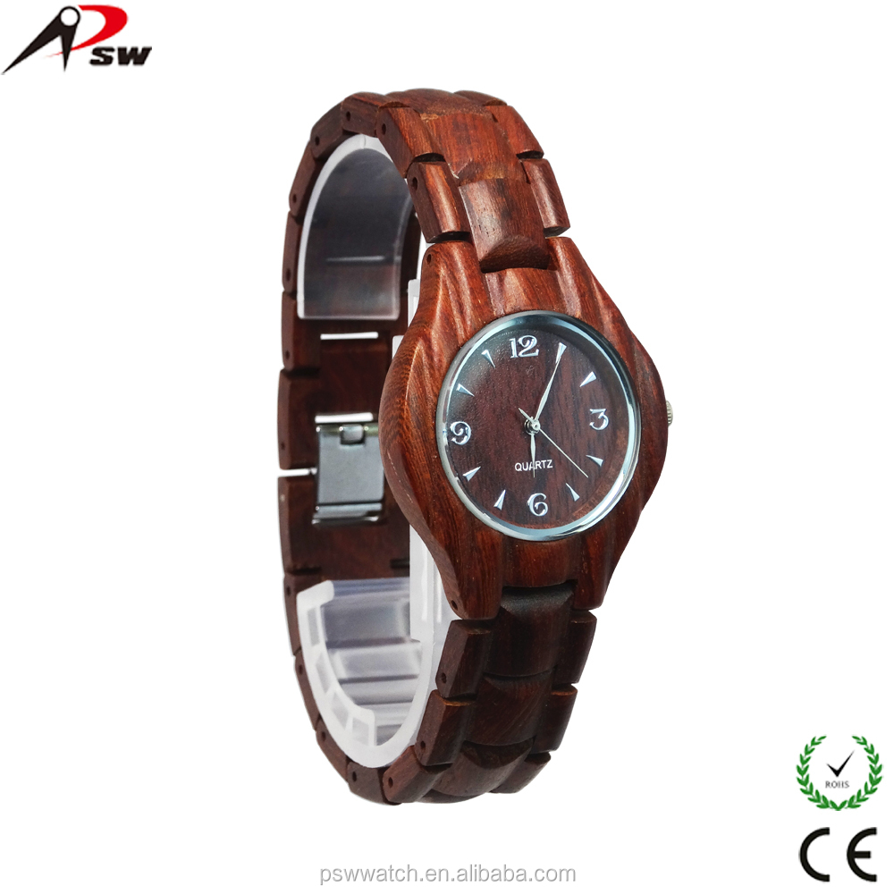 High quality new fashion wooden watch, 100% natural watch wood, wooden wrist watch