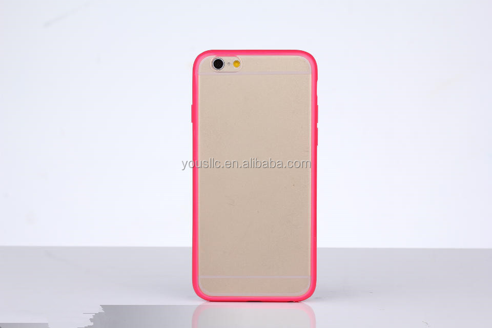 のための新しいiphone6プラス( 5.5インチ) バンパーハードバックとキャンディーケースカバー問屋・仕入れ・卸・卸売り