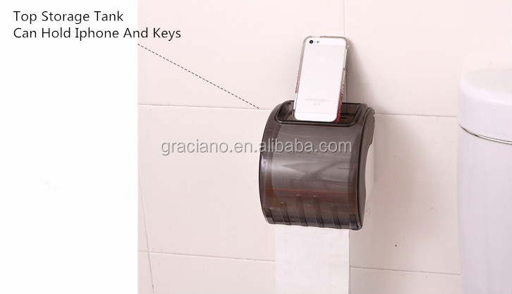 卸売紫jn8711hホテルpublicl半透明トイレ丸いプラスチック製の壁取り付けられたティッシュディスペンサーペーパータオルのロールホルダー仕入れ・メーカー・工場