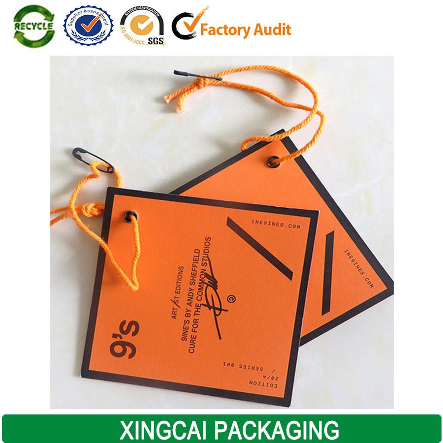 garment accessories garment tags (122705)  hot sale yellow paper