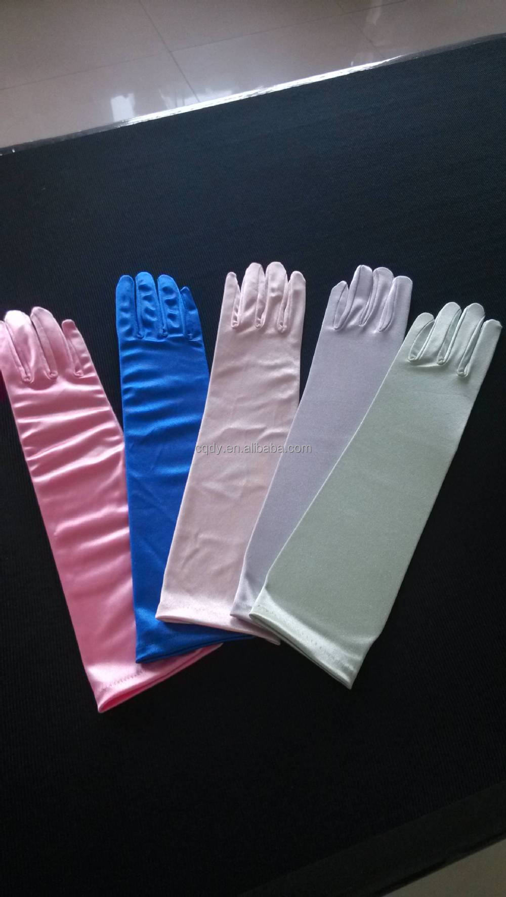 卸売安いフルフィンガー2015結婚式の手袋/のサテン色の長い手袋仕入れ・メーカー・工場