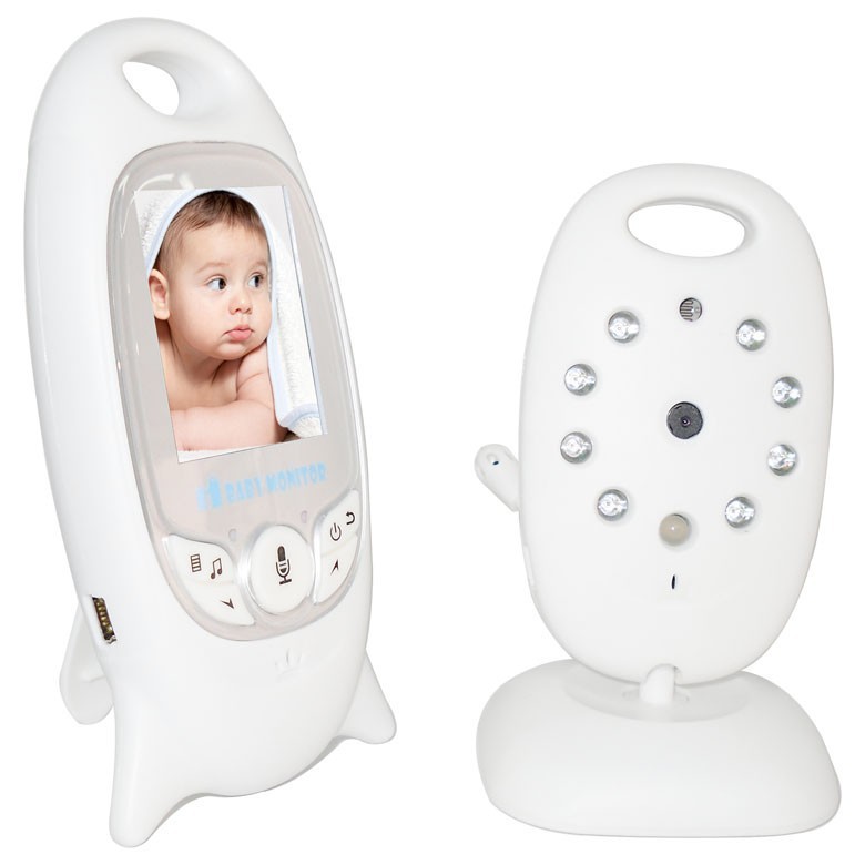 Hot-selling 2.4G/2.0inch LCD baby monitor baba eletronica video babysitter Nightvision/IR LED/Temperature monitor/2way talk