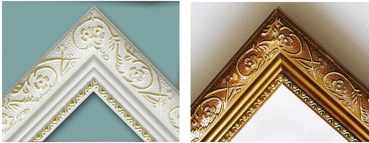 Good quality ZP004 wholesale gold wood picture frame for home decor