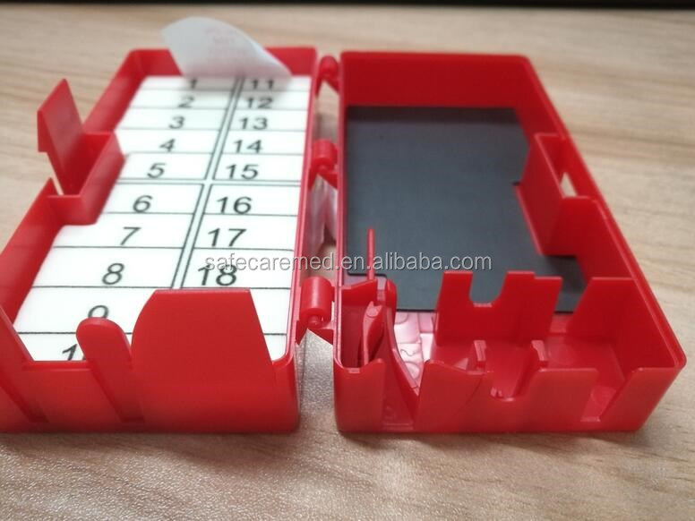 20 Count Needle Counters,Foam Safety Needle Box With Blade