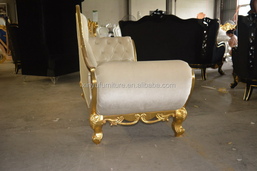 フレンチスタイルのアンティーク長椅子のxyn2175金箔仕入れ・メーカー・工場