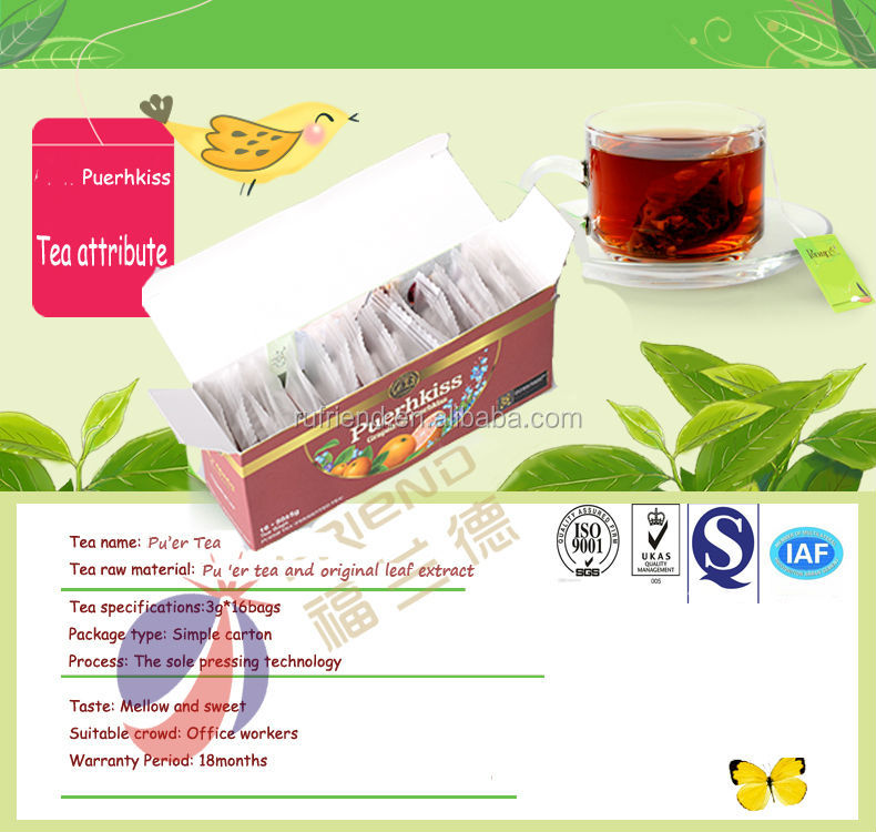 Chinese fit compressed empty grapefruit tea bag