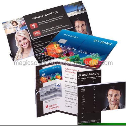 銀行販促品、 マジックカード160、 創造的なポップアップダイレクトメールの広告問屋・仕入れ・卸・卸売り