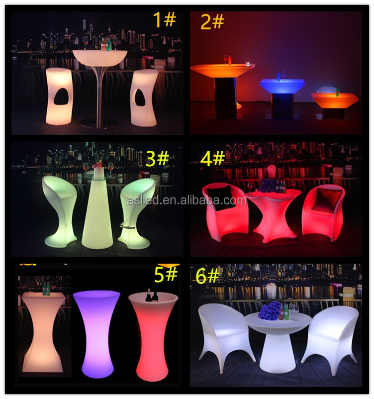 2016新しい デザイン led コーヒー テーブル/led バー家具/ led バー テーブル仕入れ・メーカー・工場