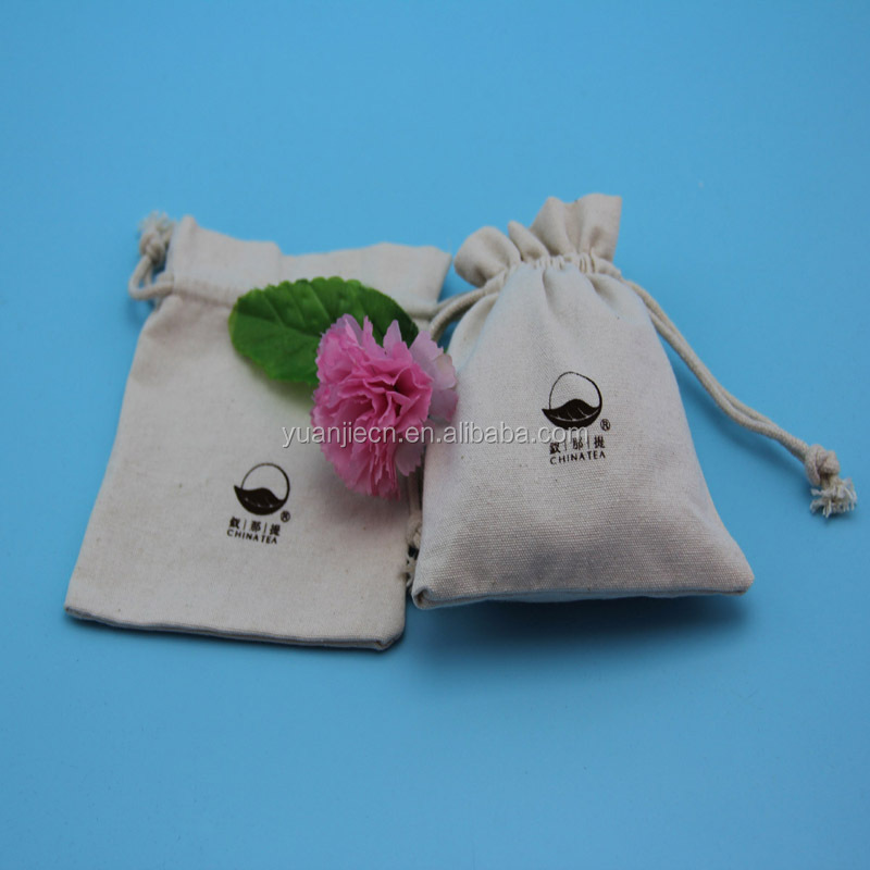 Fancy small drawstring jute tea bag