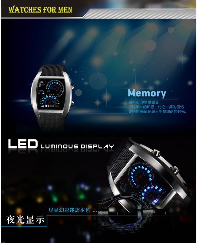 Watches-Mens-Blue-Black-Flash-LED-Military-Watch-Brand-New-Gift-Sports-Car-Meter-Dial-Watches