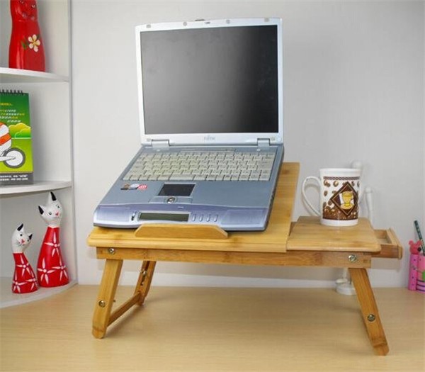 Hot sale cheap portable bamboo table computer