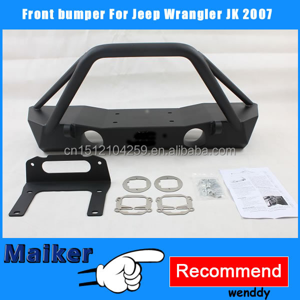 Jeep wrangler front bumper guard protection #4