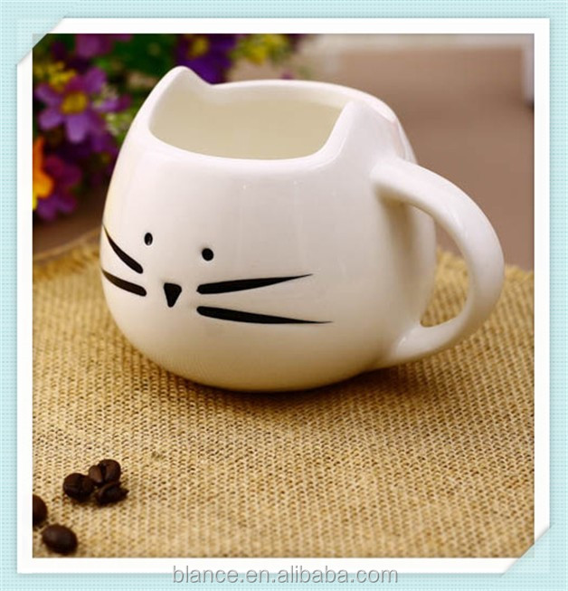 セラミック猫と猫デザイン3d猫コーヒーマグ仕入れ・メーカー・工場
