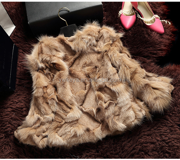 冬の女性のショートスタイル販売2015リアルキツネの毛皮のコート5色付き仕入れ・メーカー・工場