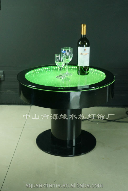 驚くべきledバーテーブル、 幻想的なledライトと水バブル移動テーブル仕入れ・メーカー・工場