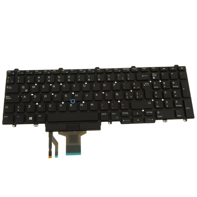 4D57R Genuine Dell Latitude E6440 Spanish Laptop Keyboard Non-Backlit New