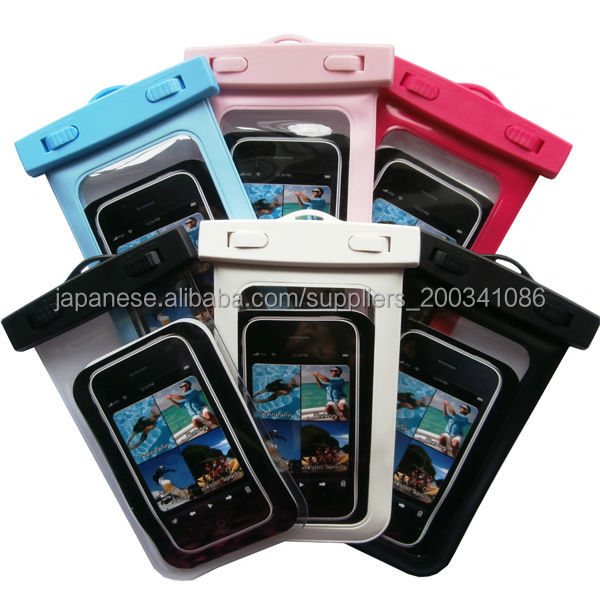 大画面スマホ対応 防水ケース [6色] ネックストラップ付 タッチパネル対応問屋・仕入れ・卸・卸売り