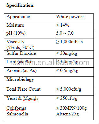 Tomato Paste Thickener Modified Starch