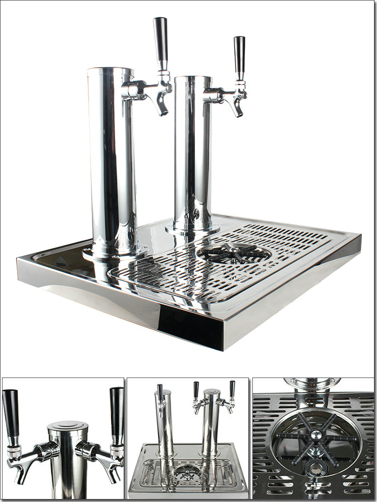 High Quality Stainless Steel Wall Mount Beer Drip Tray With Beer Tower