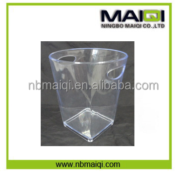 Factory Unique 5L Clear Plastic Champagne Ice Bucket