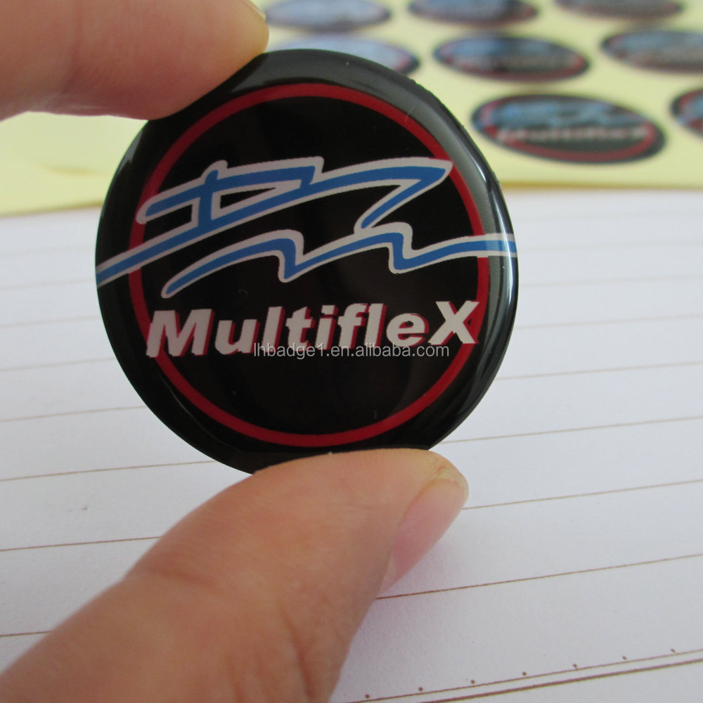 3d Epoxy Resin Dome Label,Pu Uv Resistant Resin Dome Sticker,Clear