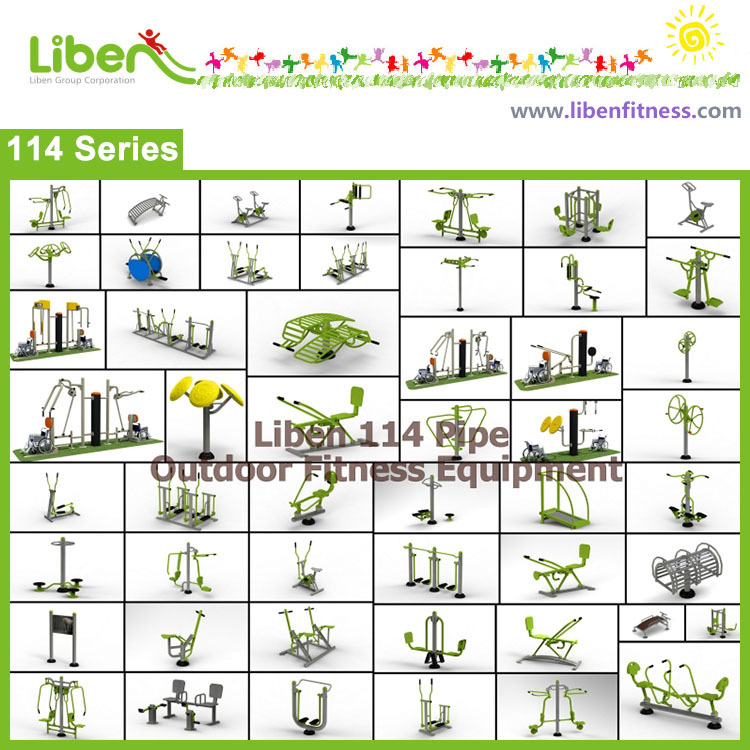 different designs from outdoor fitness equipment manufacturer