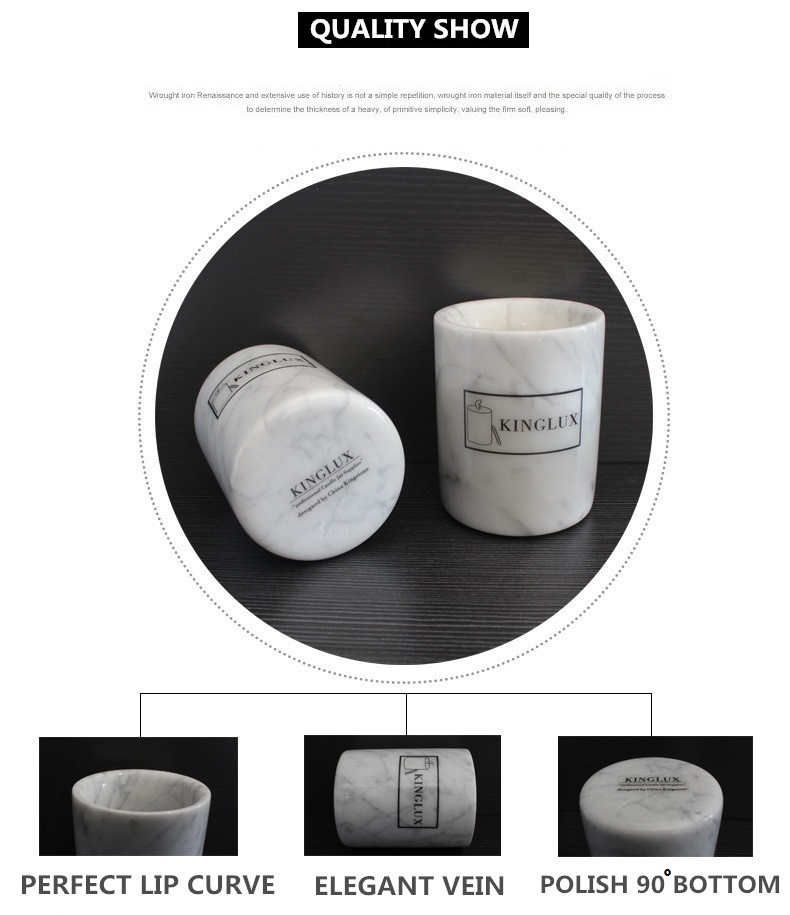 ブランド の新しい防水家庭用品大理石キャンドル ジャー で設計蓋用石カップ キャンドル ホルダー仕入れ・メーカー・工場