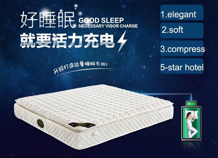 5 スター ソフト泡ポケット春ホテル マットレス仕入れ・メーカー・工場