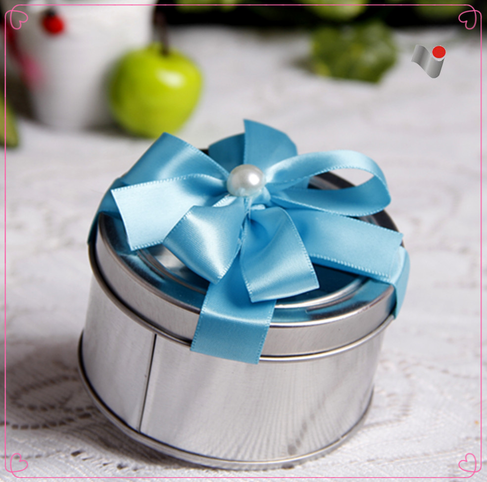 metal tin candy chocolate wedding favor gift box