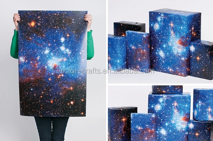 ビクター工芸大銀河プリント ギフト ラップ カラフル星ギフト紙シート仕入れ・メーカー・工場